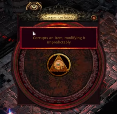 curruption altar poe2